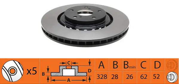 Disque de frein SB BR21201T