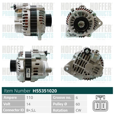 Alternateur HOFFER H55351020