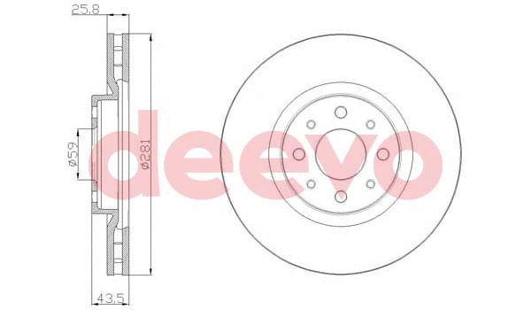Disque de frein DEEVO BD15100