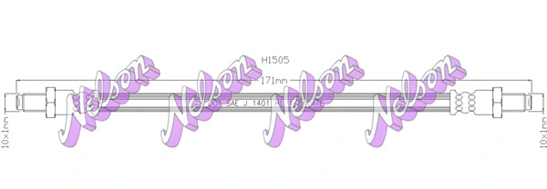 Flexible de frein KAWE H1505