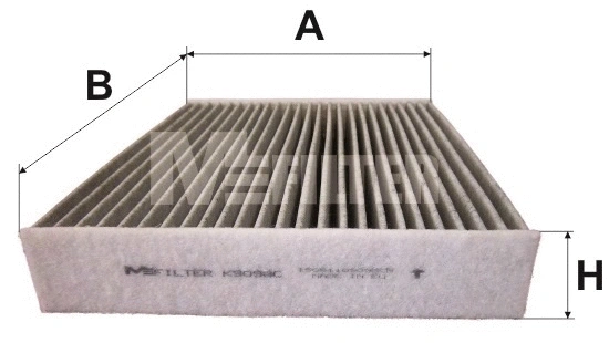 Filtre, air de l'habitacle MFILTER K 9098C