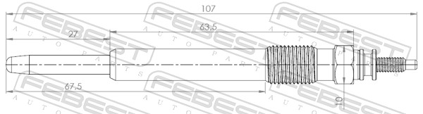 Bougie de préchauffage FEBEST 25642-007