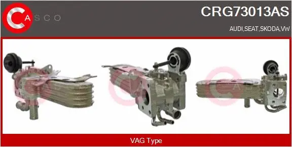 Radiateur, réaspiration des gaz d'échappement CASCO CRG73013AS