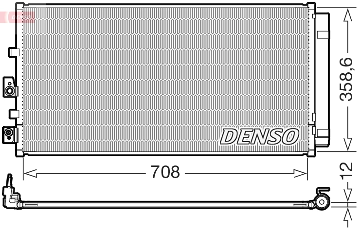 Condenseur, climatisation DENSO DCN10061
