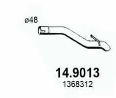 Tuyau d'échappement ASSO 14.9013