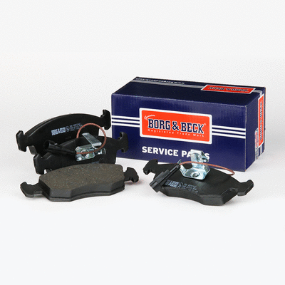 Kit de plaquettes de frein, frein à disque BORG & BECK BBP2162