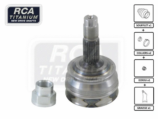 Jeu de joints, arbre de transmission RCA FRANCE FI04