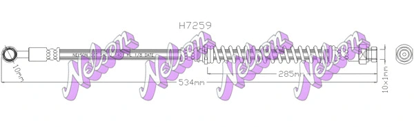 Flexible de frein KAWE H7259