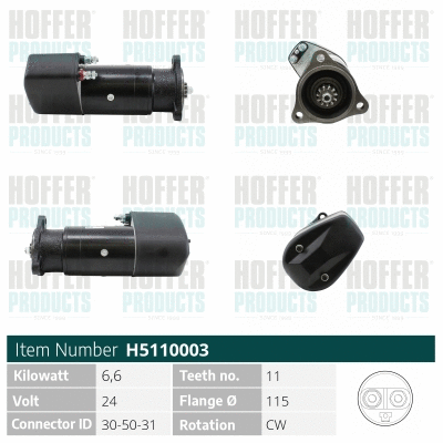 Démarreur HOFFER H5110003