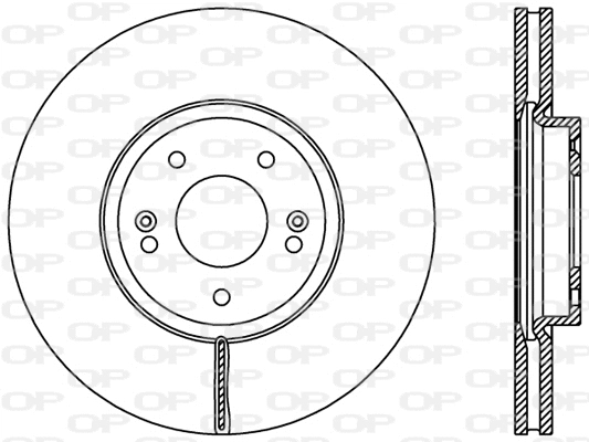 Disque de frein OPEN PARTS BDR2407.20