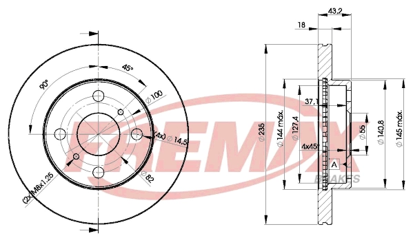 Disque de frein FREMAX BD-2020