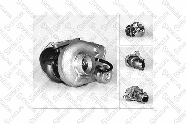 Turbocompresseur, suralimentation STELLOX 10-80309-SX