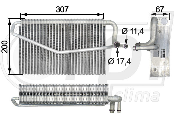 Évaporateur climatisation RPL QUALITY APEVMB0017