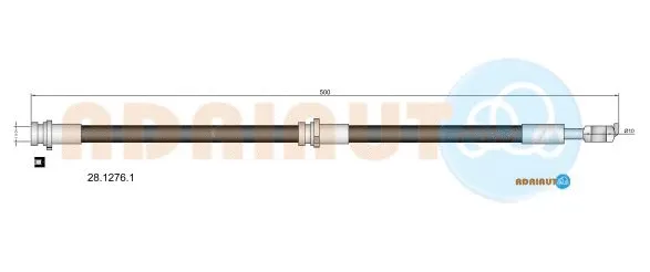 Flexible de frein ADRIAUTO 28.1276.1