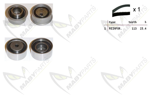 Kit de courroie crantée MABYPARTS OBK010348