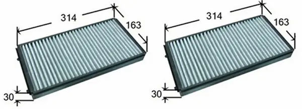 Filtre, air de l'habitacle JS ASAKASHI AC0129SET