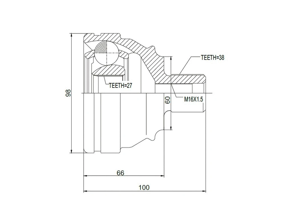 Jeu de joints, arbre de transmission A.Z. Meisterteile AZMT-43-030-1019