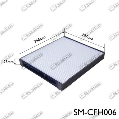 Filtre, air de l'habitacle SpeedMate SM-CFH006