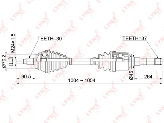Arbre de transmission LYNXAUTO CD-1081