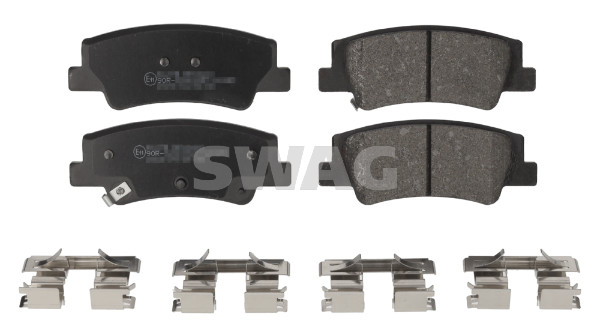 Kit de plaquettes de frein, frein à disque SWAG 33 11 0384