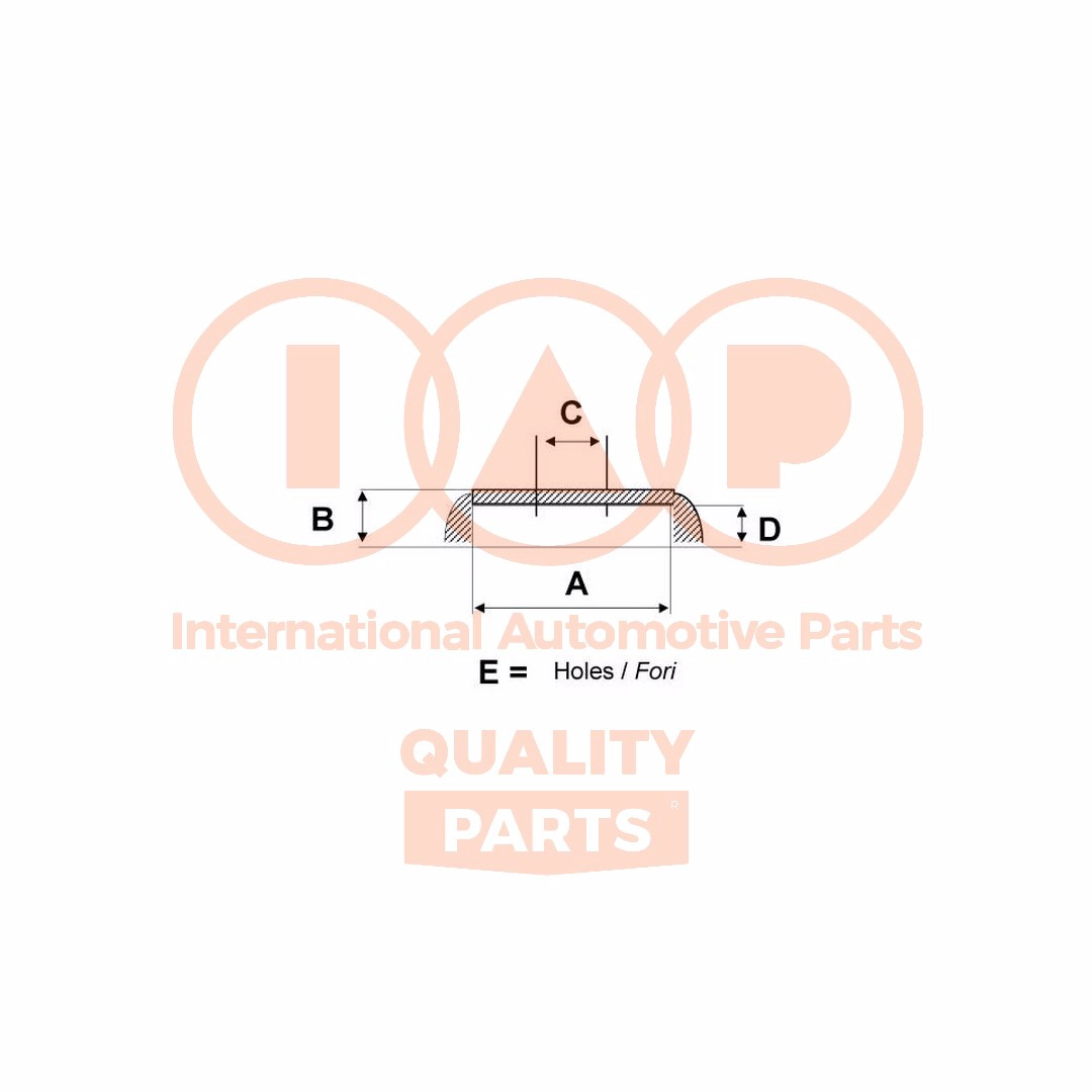 Tambour de frein IAP QUALITY PARTS 710-07090