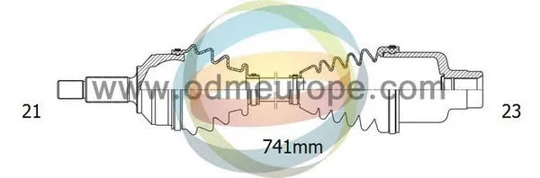 Arbre de transmission 4X4 ESTANFI EST-18-292500