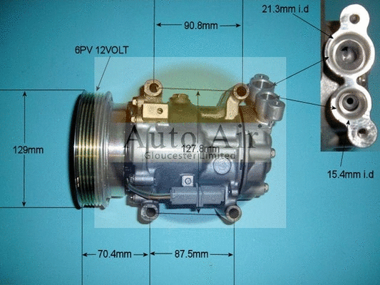 Compresseur, climatisation AUTO AIR GLOUCESTER 14-1452