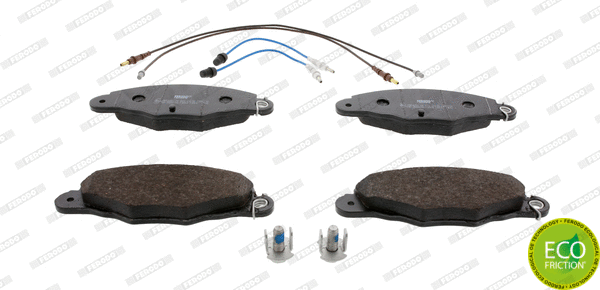 Kit de plaquettes de frein, frein à disque FERODO FDB1114