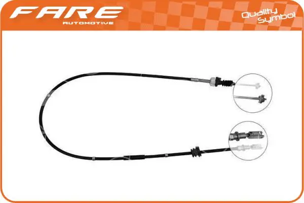 Tirette à câble, commande d'embrayage FARE-CO 24459