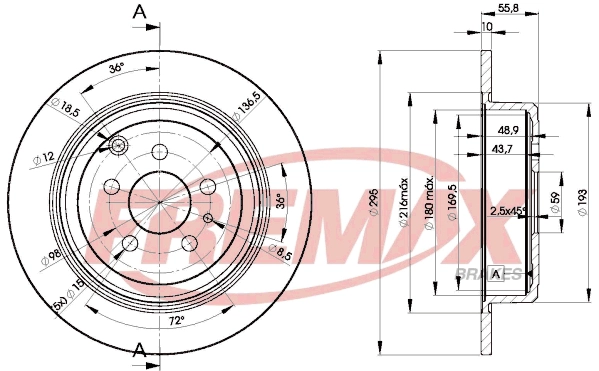 Disque de frein FREMAX BD-4621