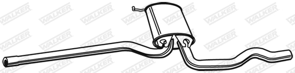 Silencieux central WALKER 22068