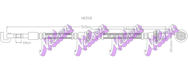 Flexible de frein KAWE H6518