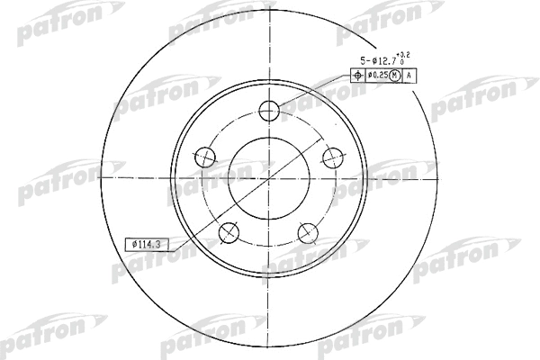 Disque de frein PATRON PBD4744