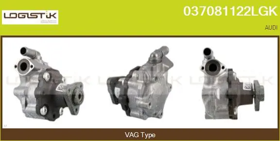 Pompe hydraulique, direction LGK 037081122LGK