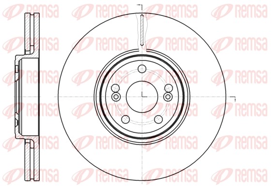 Disque de frein REMSA 61234.10