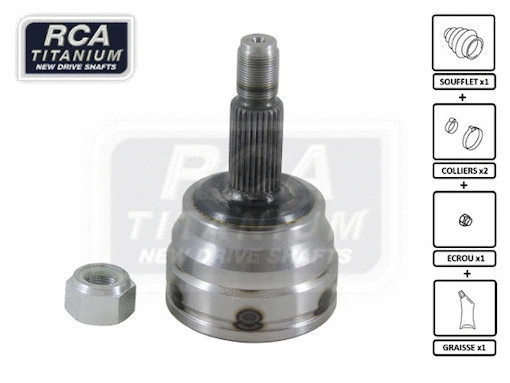 Jeu de joints, arbre de transmission RCA FRANCE RE20A