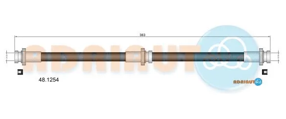 Flexible de frein ADRIAUTO 48.1254