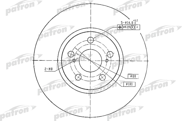 Disque de frein PATRON PBD4416