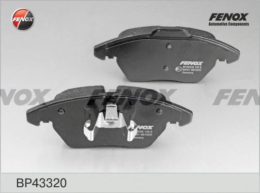 Kit de plaquettes de frein, frein à disque FENOX BP43320
