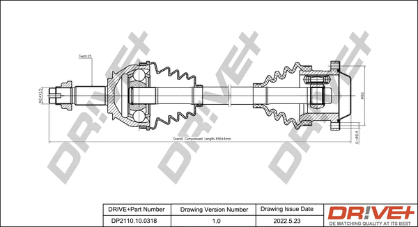 Arbre de transmission Dr!ve+ DP2110.10.0318