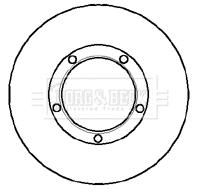 Disque de frein BORG & BECK BBD5850S