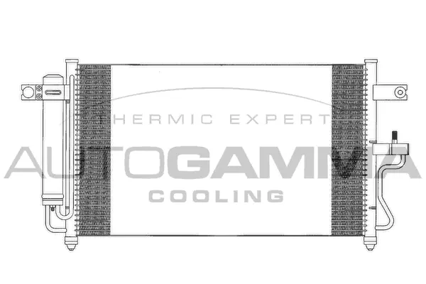 Condenseur, climatisation AUTOGAMMA 103556