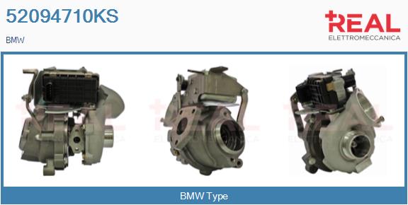Turbocompresseur, suralimentation REAL 52094710KS