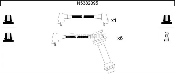 Kit de câbles d'allumage NIPPARTS N5382095