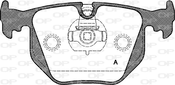 Kit de plaquettes de frein, frein à disque OPEN PARTS BPA0381.30