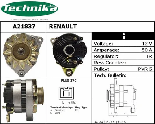 Alternateur Technika A21837