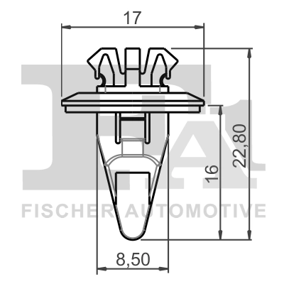 Clip, enjoliveur FA1 77-40038.25