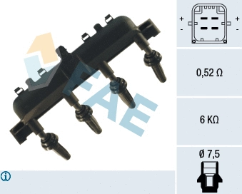 Bobine d'allumage FAE 80226