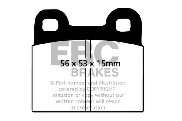 Kit de plaquettes de frein, frein à disque EBC Brakes DP2105