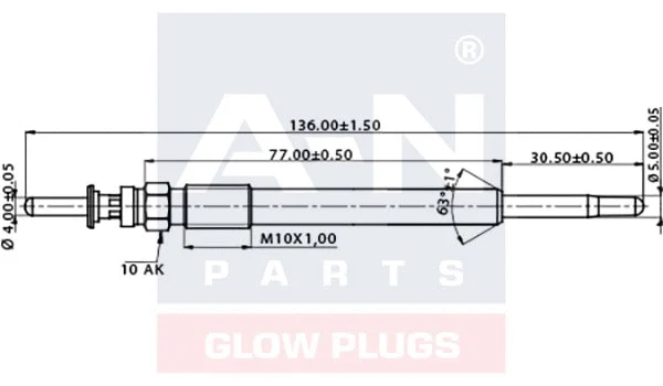 Bougie de préchauffage A-N PARTS A-N135417